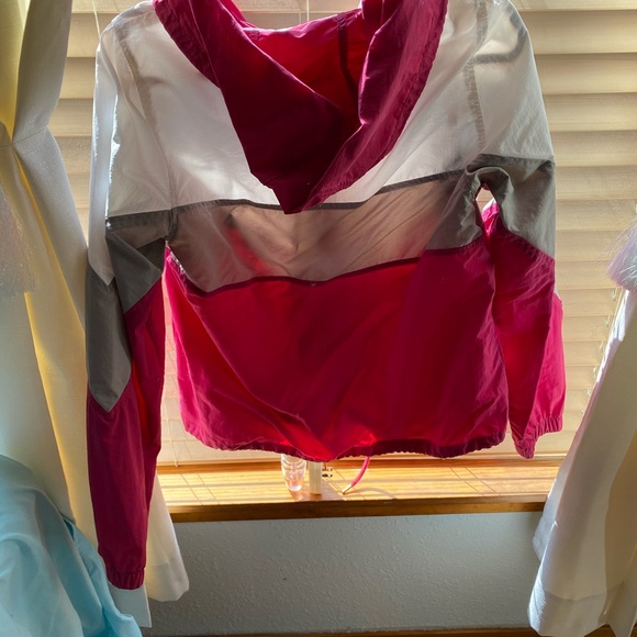 Pink, white, and gray windbreaker 🌸☁️🐰 - Picture 3 of 3